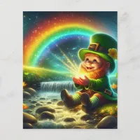 Lucky Leprechaun Gold Rainbow St Patrick's Day Flyer