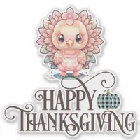 Cute Thanksgiving Turkey Sticker