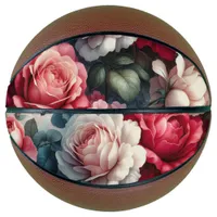 Timeless Rose Floral Charm Basketball