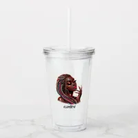 Empowered Urban Chic African American Woman Acrylic Tumbler