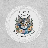 Just a Girl Who Loves Cats  Patch