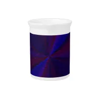 Circular Gradient Patchwork Blue to Purple Beverage Pitcher
