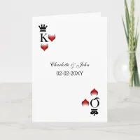 Vegas wedding rsvp cards