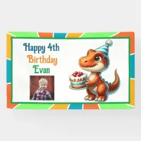 Dinosaur themed Kid's Birthday Party Personalized Banner