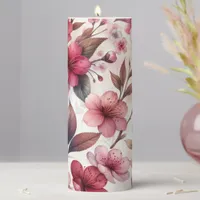 Cherry Blossom Pillar Candle