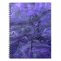Purple Marble  Notebook