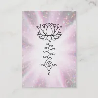 *~* Lotus Reiki Energy Healing Sparkle  Rays Business Card