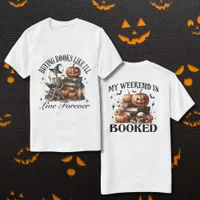 Halloween Shirt for Book Lovers Skeleton Shirt