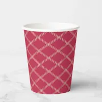 Magenta and Desert Sand Art Deco Elegance Paper Cups
