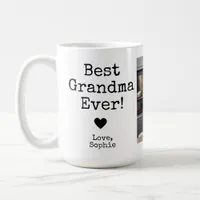 Best Grandma Ever with Picture | Custom Text Coffe Coffee Mug