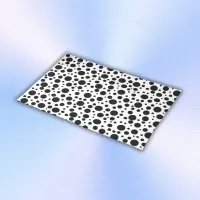 Black Polka Dots on White | Cloth Placemat