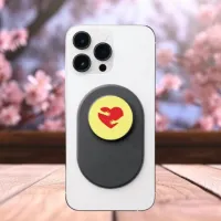 Heart Love Personalized Popgrip by Popsocket