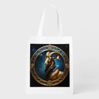 Capricorn Astrology Sign Grocery Bag