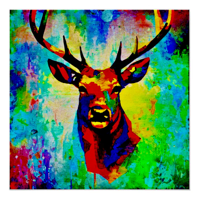 Majestic Deer - Proud Stag Poster