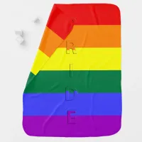 LGBT Rainbow Pride Flag Baby Blanket