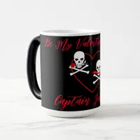 Pirate Valentine Jolly Roger  Magic Mug