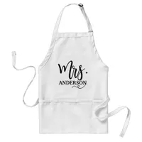 Mrs. Personalized Couples Name Adult Apron