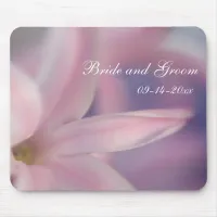 Pink Hyacinth Flowers Wedding Mouse Pad