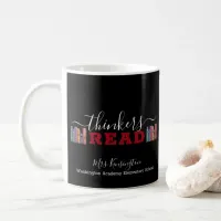 Cute Teacher Thinkers Read Books Coffee Mug