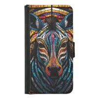 Vibrant Mosaic Zebra Samsung Galaxy S5 Wallet Case