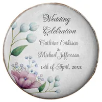 Elegant Floral Wedding Soft Botanical Romance Chocolate Covered Oreo