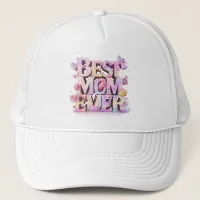 *~* Whimsical Mother Day Hearts Flowers 3-d AP72 Trucker Hat