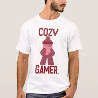 Cozy Gamer Fun Boardgame Meeple Slogan T-Shirt