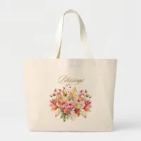 Blessing Fall Floral Tote Bag