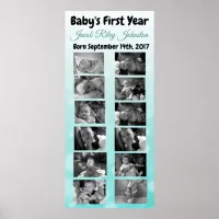 Baby's First Year Personalized Poster