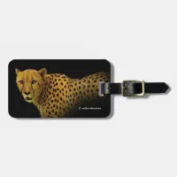 Trading Glances with a Magnificent Cheetah Luggage Tag