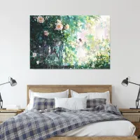 *~* Floral TV2 Vintage Art Stretched Canvas Print