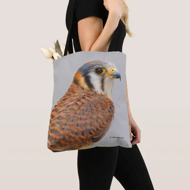 Stunning American Kestrel Sparrowhawk Falcon Tote Bag