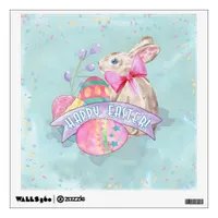 Easter Bunny, Eggs and Confetti ID377 Wall Decal