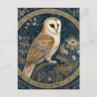 Beautiful Vintage Owl Postcard