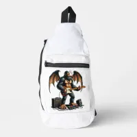 Rocking Bigfoot Shreds on Guitar Sling Bag