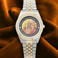 Elegant 16th Golden Topaz Wedding Anniversary Watch