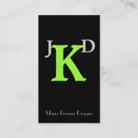 Modern Monogram businesscards Business Card