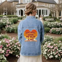 You Will Love My Plot A Lot Author Logo Denim Jacket