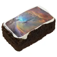 Orion Nebula Space Galaxy Chocolate Brownie