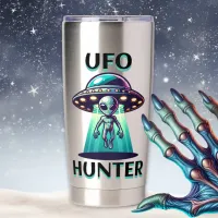 UFO Hunter | Ai Art with UFO and Alien Insulated Tumbler