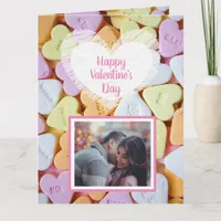 Happy Valentine's Day Candy Hearts Photo Card