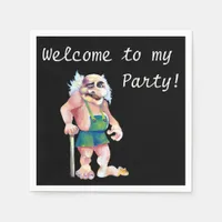 Welcome To My Party - Scandinavian Ogre Paper Napkins