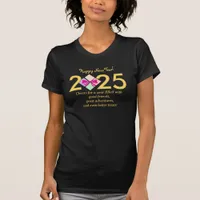 Simple Elegant New Year's Eve Gift Box Bow T-Shirt