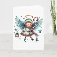 Charming Christmas Angel Merry Christmas Card