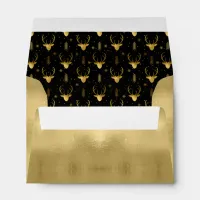 Deer Antlers Arrows Christmas Pattern V2 Gld ID861 Envelope