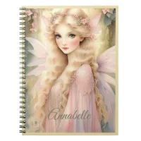 Enchanting Peach Glow Fairy Notebook