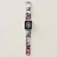 Timeless Rose Floral Charm Apple Watch Band