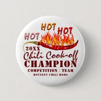 Chili Cook Off Rustic Team Contest Winner Champion Button