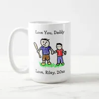 Upload Your Child's Artwork | Cute Father's Day  Coffee Mug