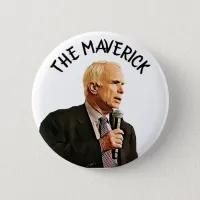 America's True Hero John McCain Memorial Button